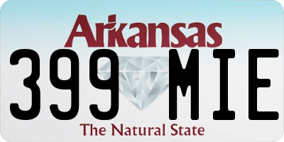 AR license plate 399MIE
