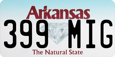 AR license plate 399MIG