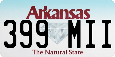 AR license plate 399MII