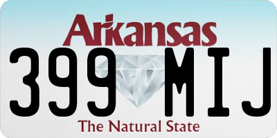 AR license plate 399MIJ