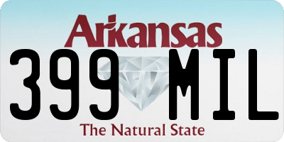 AR license plate 399MIL