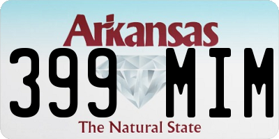 AR license plate 399MIM
