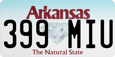 AR license plate 399MIU