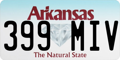 AR license plate 399MIV