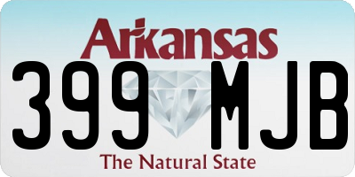 AR license plate 399MJB