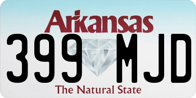 AR license plate 399MJD