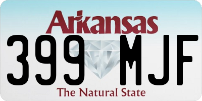 AR license plate 399MJF
