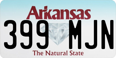 AR license plate 399MJN