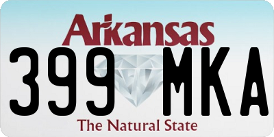 AR license plate 399MKA