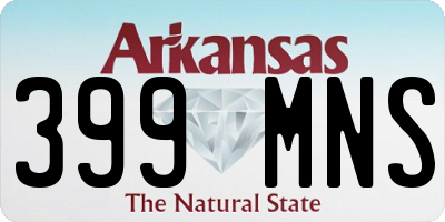 AR license plate 399MNS
