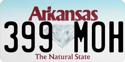 AR license plate 399MOH