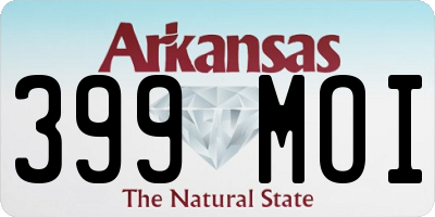 AR license plate 399MOI