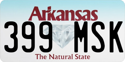 AR license plate 399MSK