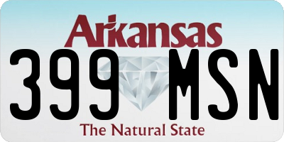AR license plate 399MSN