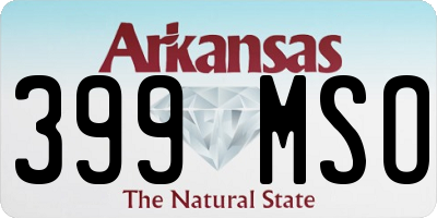 AR license plate 399MSO
