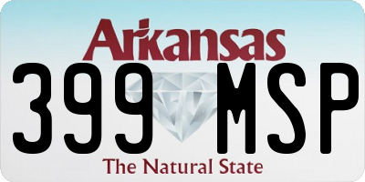 AR license plate 399MSP