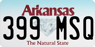 AR license plate 399MSQ