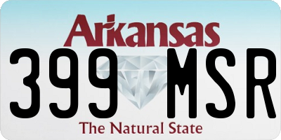 AR license plate 399MSR