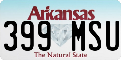 AR license plate 399MSU