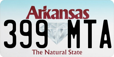 AR license plate 399MTA