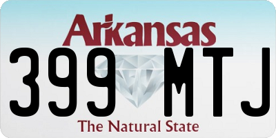 AR license plate 399MTJ