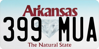 AR license plate 399MUA