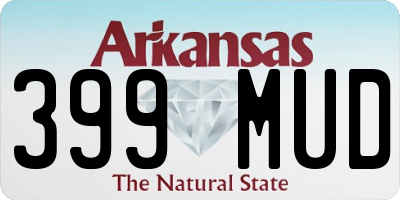 AR license plate 399MUD