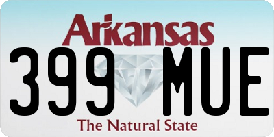 AR license plate 399MUE
