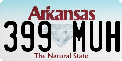 AR license plate 399MUH