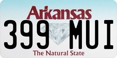 AR license plate 399MUI