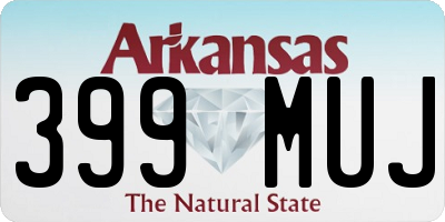 AR license plate 399MUJ