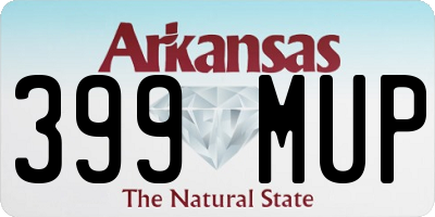 AR license plate 399MUP