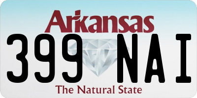 AR license plate 399NAI
