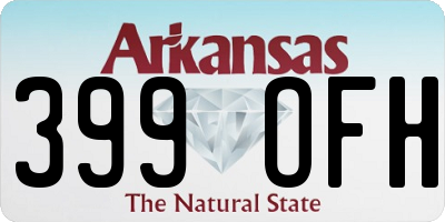 AR license plate 399OFH