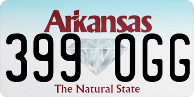 AR license plate 399OGG