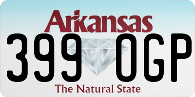 AR license plate 399OGP