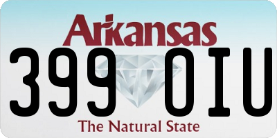 AR license plate 399OIU