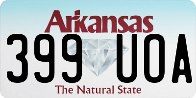 AR license plate 399UOA