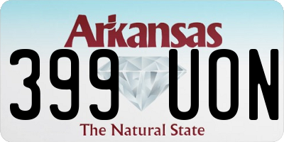 AR license plate 399UON