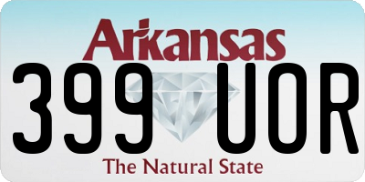 AR license plate 399UOR