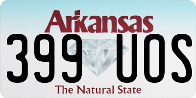 AR license plate 399UOS
