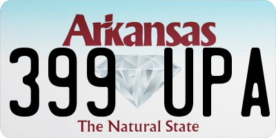 AR license plate 399UPA