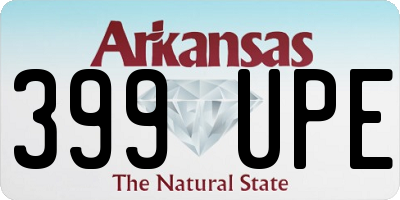 AR license plate 399UPE