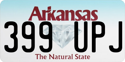 AR license plate 399UPJ