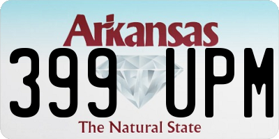 AR license plate 399UPM