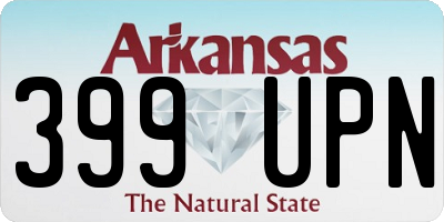AR license plate 399UPN