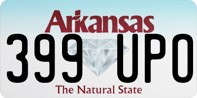 AR license plate 399UPO