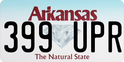 AR license plate 399UPR