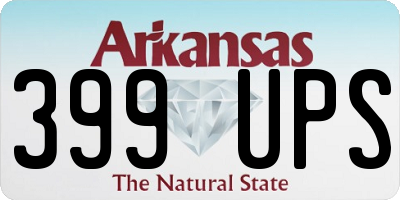 AR license plate 399UPS