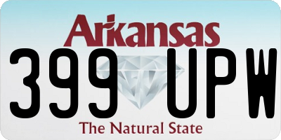 AR license plate 399UPW